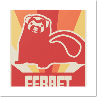 Vintage FERRET Poster Posters and Art